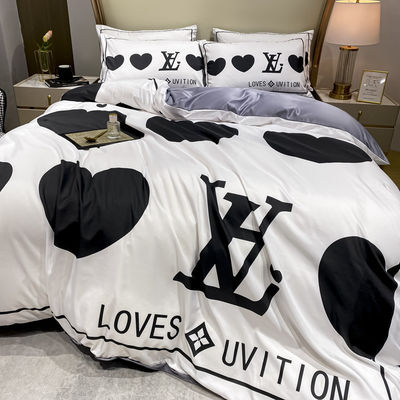 2023 Modern Polyester Heart Bedding Sheet Set for Luxury Bedding Quilts Duvet Cover