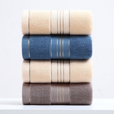 Absorption Soft Golden Satin Dobby Towel Sets for Home and hotel Customize Label