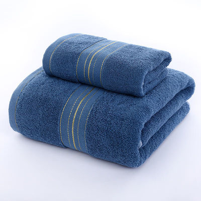 Absorption Soft Golden Satin Dobby Towel Sets for Home and hotel Customize Label