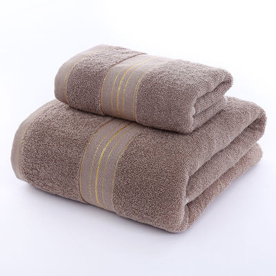 Absorption Soft Golden Satin Dobby Towel Sets for Home and hotel Customize Label