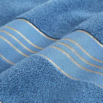 Absorption Soft Golden Satin Dobby Towel Sets for Home and hotel Customize Label