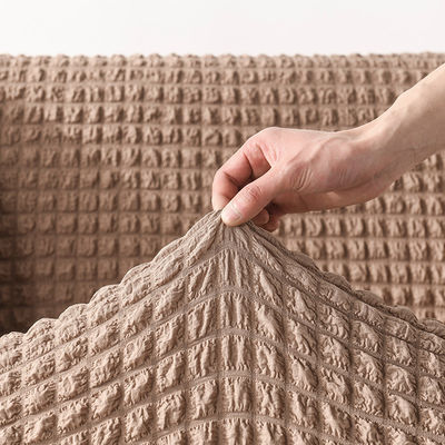 Super Elastic Three-seat Sofa Covers in Light Luxury Style with Seersucker Fabric