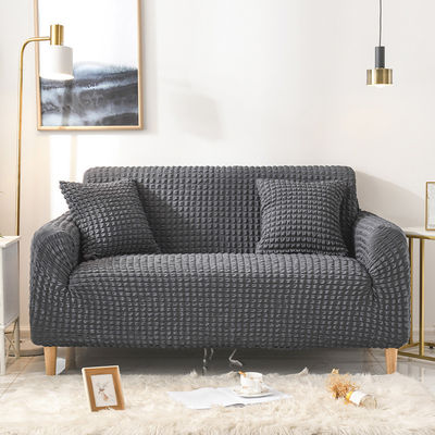 Super Elastic Three-seat Sofa Covers in Light Luxury Style with Seersucker Fabric