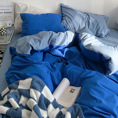 Customized Size Luxury Bed Sheet Quilt Set in Soft and Comfortable Cotton for Double Bed