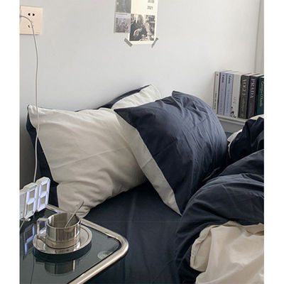 Small Fresh Cotton Bed Sheet Quilt Cover Double Spell Fashion Bedding Set Four Pieces