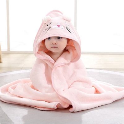 Customized Children's Bathrobe Set Soft and Absorbent Hooded Towels for Babies