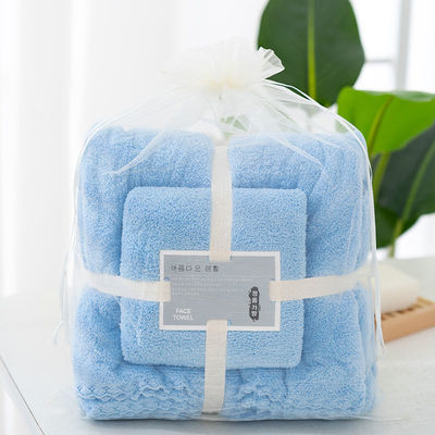 QUICK-DRY 400-600gsm Super Absorbent Microfiber Coral Fleece Bath Towel Sets for Gift