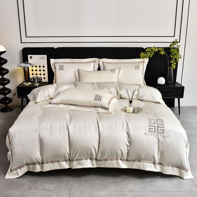 Modern Style Embroidery Duvet Cover for Wedding Luxury Bed Sheets ADS02 Cotton Sheet Set