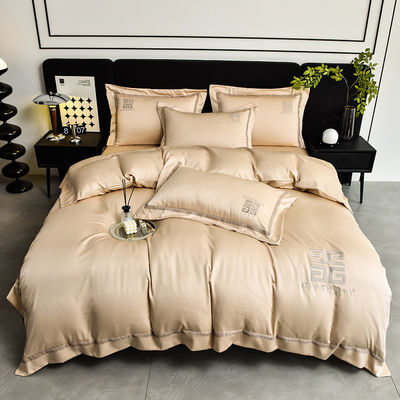 Modern Style Embroidery Duvet Cover for Wedding Luxury Bed Sheets ADS02 Cotton Sheet Set