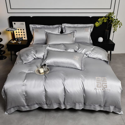 Modern Style Embroidery Duvet Cover for Wedding Luxury Bed Sheets ADS02 Cotton Sheet Set