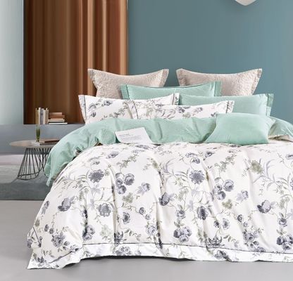 Home Appliance Luxury 40s Cotton Bedding Set with 100% Cotton Sheets Quilt Pillow Cover