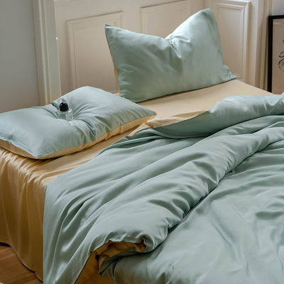 National Standards Color Fastness Grade 4 Pcs 100% Tencel Fibre Bedding Set for Hotel