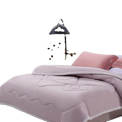 Materials Antibacterial Australian Wool Quilt Core Bedding Set with Solid Pattern