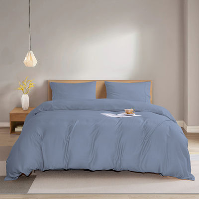 Natural Bamboo Fiber Sheet Set 60s 300tc 3 pcs Pillowcase Duvet Cover King Queen Bedding