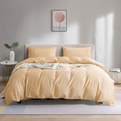 Natural Bamboo Fiber Sheet Set 60s 300tc 3 pcs Pillowcase Duvet Cover King Queen Bedding