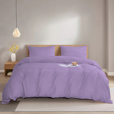 Natural Bamboo Fiber Sheet Set 60s 300tc 3 pcs Pillowcase Duvet Cover King Queen Bedding