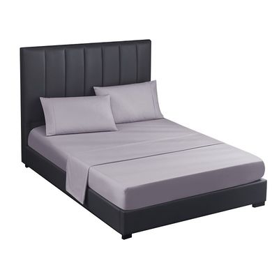 Embroidered Pillowcase Solid Color Luxury Bedding Sets for Ready to Ship King Queen Bed