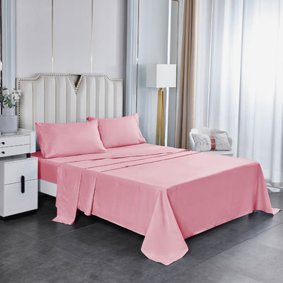 Embroidered Pillowcase Solid Color Luxury Bedding Sets for Ready to Ship King Queen Bed