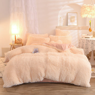 Solid Color Flannel Duvet Cover Set for All-Season National Standards Bedding Collections