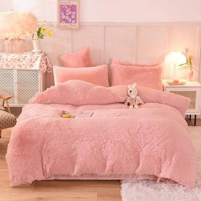 Solid Color Flannel Duvet Cover Set for All-Season National Standards Bedding Collections