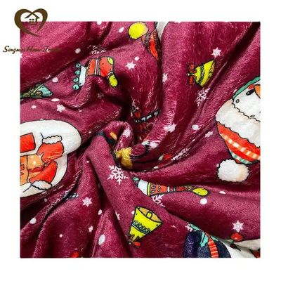 Anti-pilling Coral Fleece Double Layer Sherpa Plush Blanket for Customized Christmas Gifts