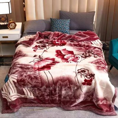 Superior Double Layer Warm Soft Luxury Print Blanket Skin-friendly Nap Sleeping