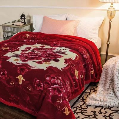 Superior Double Layer Warm Soft Luxury Print Blanket Skin-friendly Nap Sleeping