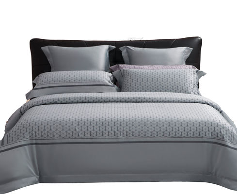 Chic Solid Pattern 100% Cotton 60S 300TC Jacquard Flat Bed Sheet for 2.2m 7 feet Bed
