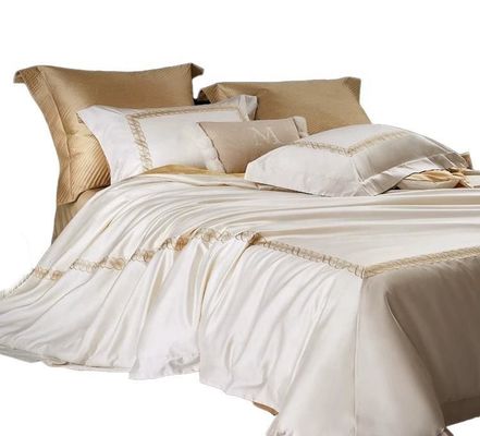 100% Cotton Sateen Bedding Sets European Style 200S Double Stranded Long Staple