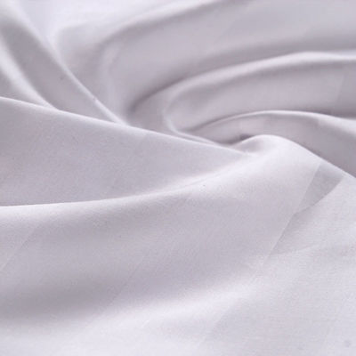 Fabric Count 40 Popular Pure 100% Cotton Satin Bed Sheet White Suitable Linen Bedding Sets