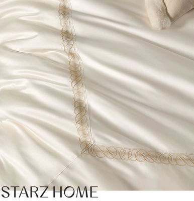 100% Cotton Sateen Bedding Sets European Style 200S Double Stranded Long Staple