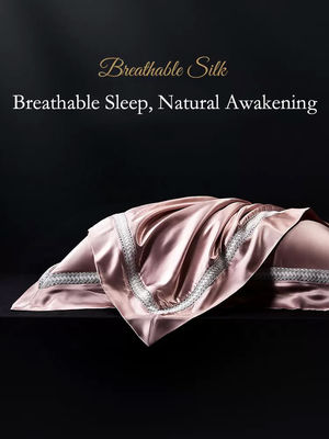 60 Fabric Count Solid Pattern Type 19mm Silk Composite Pillow with Pillowcase
