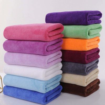 85%Polyester 15%Polyamide Customized Size and Logo Microfiber Fabric Bath Towel for Hotel