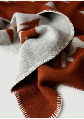 Printed Cashmere Wool Knitted Jacquard Throw Blanket for Home Travel Sofa and Picnic
