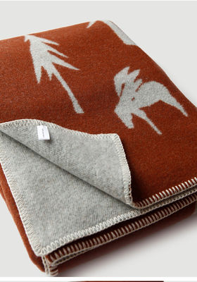 Printed Cashmere Wool Knitted Jacquard Throw Blanket for Home Travel Sofa and Picnic