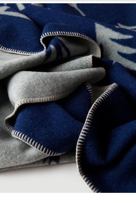 Printed Cashmere Wool Knitted Jacquard Throw Blanket for Home Travel Sofa and Picnic