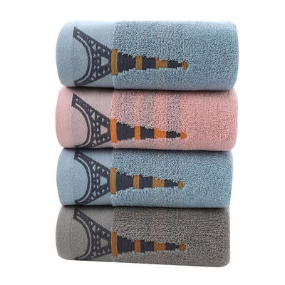 Customer Logo 100% Cotton Towels 30 x14 Inches Super Absorbent Quick Dry Bathroom Towels