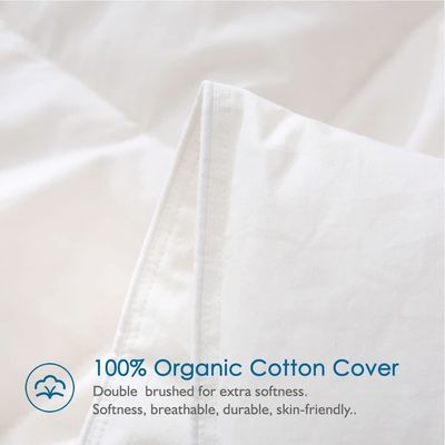 Customized Soft and Warm White Washed Cotton Duck Down Goose Down Duvet for All Season