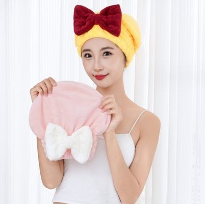 Home Hair Turban Double Layer Microfiber Hair Wrap Towel Various Colors for Option