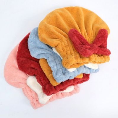 Home Hair Turban Double Layer Microfiber Hair Wrap Towel Various Colors for Option