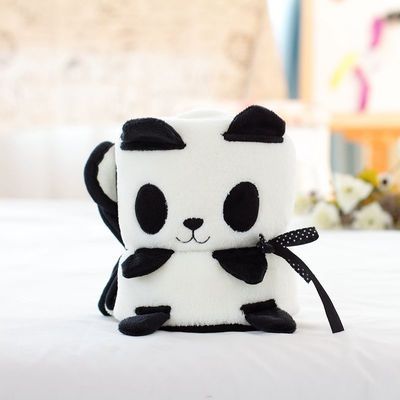 Soft 220g Baby Rolled Up Blanket Funny Animal Cartoon Fleece Plush Blanket for Bedding