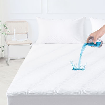 100% Polyester Fabric White Dropshipping Waterproof 3D Air Layer Bed Bug Mattress Cover