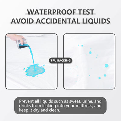 100% Polyester Fabric White Dropshipping Waterproof 3D Air Layer Bed Bug Mattress Cover