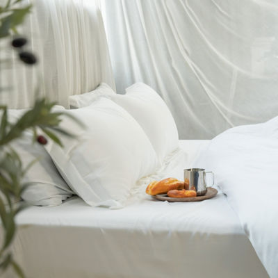 100% Organic Bamboo Bedsheet Set Duvet Cover Set with Deep Pocket Bed Sheets 2-2.5 kg