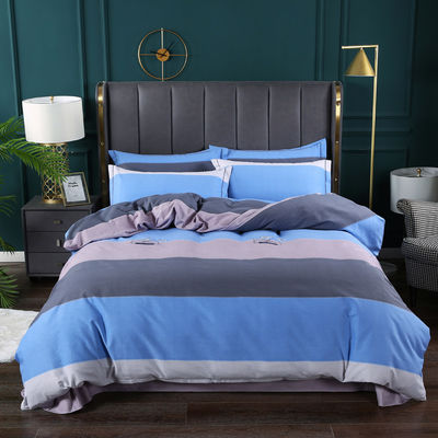 200TC Cotton Four-Piece Printed Bed Cover Pillowcase with European and American Style