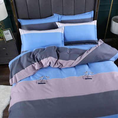 200TC Cotton Four-Piece Printed Bed Cover Pillowcase with European and American Style