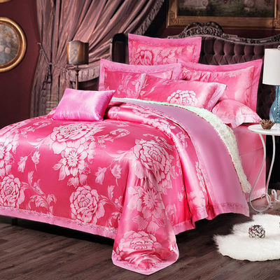 Cotton European Style Bedding Set 3 4 6 7 Piece Satin Sheet Pillow Case Duvet Cover