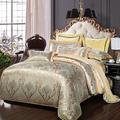Cotton European Style Bedding Set 3 4 6 7 Piece Satin Sheet Pillow Case Duvet Cover