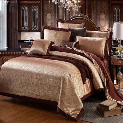 Cotton European Style Bedding Set 3 4 6 7 Piece Satin Sheet Pillow Case Duvet Cover