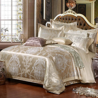 Cotton European Style Bedding Set 3 4 6 7 Piece Satin Sheet Pillow Case Duvet Cover